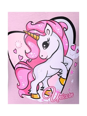 United Essentials T-Shirt Einhorn in Rosa