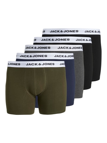 JACK & JONES PLUS 5er-Pack Trunks in Forest Night