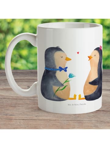 Mr. & Mrs. Panda Kinderpott Pinguin Pärchen ohne Spruch in Weiß