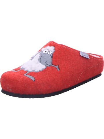Tofee Pantoffel in rot