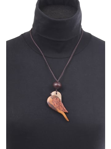 collezione alessandro Kurze Kette " Zita " in braun