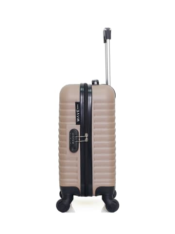 WAVE PARIS Handgepäck Koffer LENA in Beige (26L)
