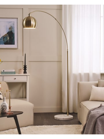 Beliani Stehleuchten PAROO in Messing - (W) 35 x (H) 210 x (L) 96 cm