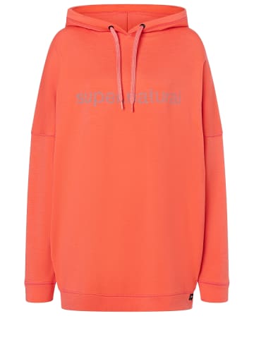 super.natural Merino Hoodie in orange