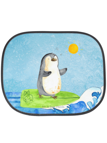 Mr. & Mrs. Panda Sonnenschutz Auto Pinguin Surfer ohne Spruch in Eisblau