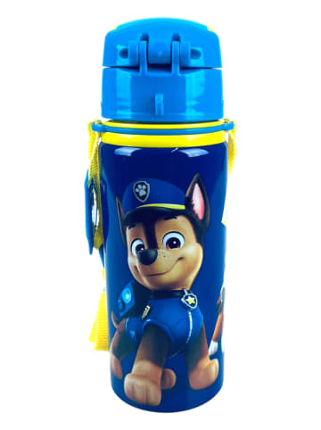Paw Patrol Alu-Trinkflasche Paw Patrol 600 ml mit Klappdeckel & Tragegurt in Blau