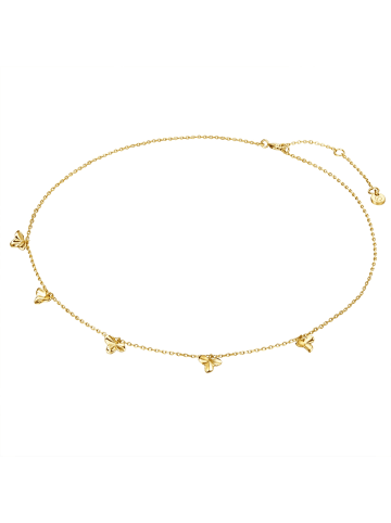 Glanzstücke München Halskette Blüte Sterling Silber in gelbgold