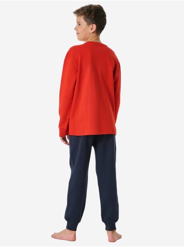 Schiesser Pyjama Nightwear 3 in rot