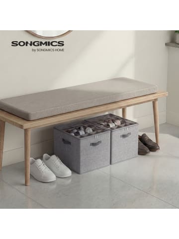 SONGMICS 2er-Set: Aufbewahrungsbox Tina in Grau - (B)43 x (H)32 x (T)43 cm