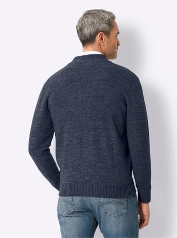 Sieh an! Strickjacke in rauchblau-meliert