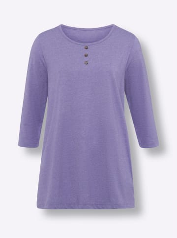 Sieh an! Longshirt in lavendel-meliert