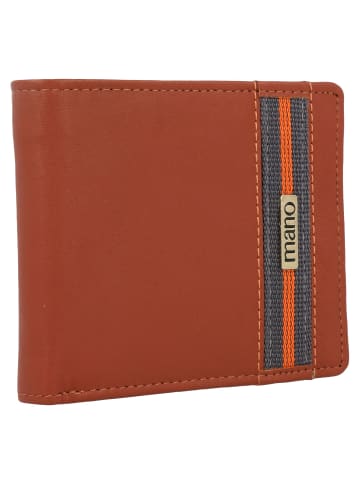 mano Don Leonardo Geldbörse RFID Leder 11,5 cm in cognac