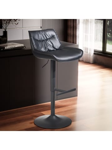 KADIMA DESIGN Barhocker Kunstleder Hocker mit Lehne 86 - 106 cm,