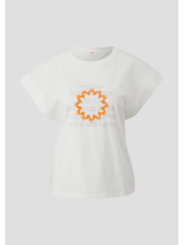 s.Oliver T-Shirt in 02D0_ecru