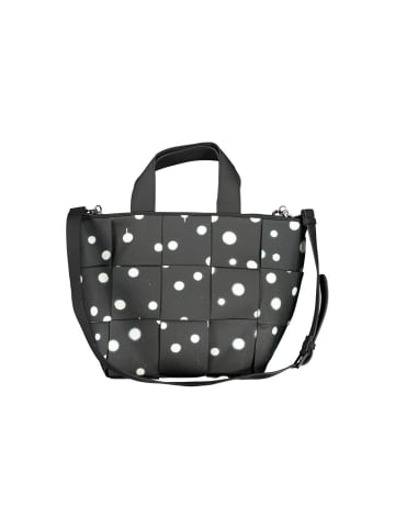 Desigual Schwarze Polyurethan-Schultertasche