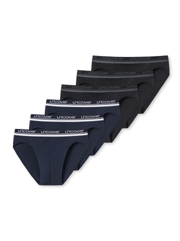 UNCOVER BY SCHIESSER Rio Slip / Unterhose Basic in Schwarz / Blau