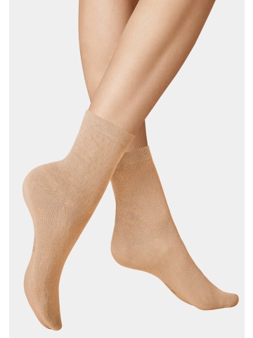 Kunert Socken Open Structure Fashion in bronze