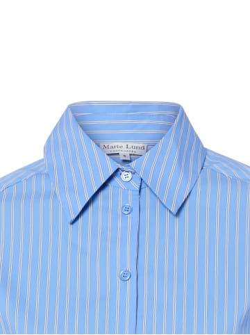 Marie Lund Hemdbluse in blau weiß