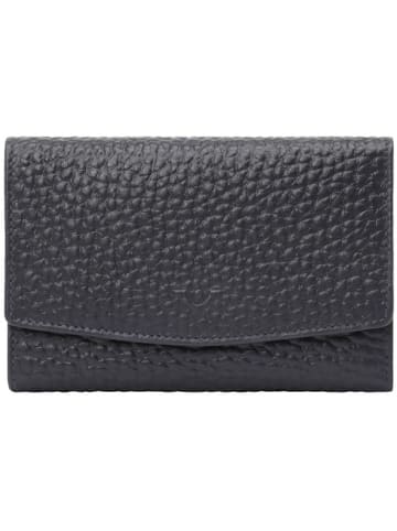 VLD VOi Leather Design Hirsch Geldbörse Leder 17 cm in blau