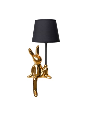 näve Tischleuchte "HELGE" in gold - (L)18 cm x (B)18 cm x (H)45 cm