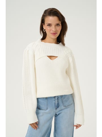 Kaffe Strickpullover KAmaggi Regular fit in Chalk