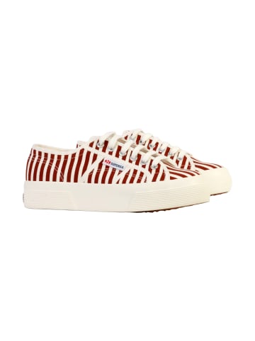 Superga Schnürsneaker Stripes Print Weiß