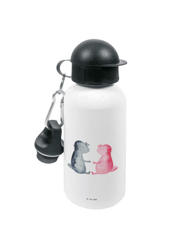 Mr. & Mrs. Panda Kindertrinkflasche Axolotl Liebe ohne Spruch in Weiß
