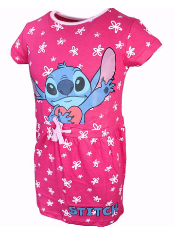 Disney Sommerkleid Disney Lilo & Stitch in Dunkelpink