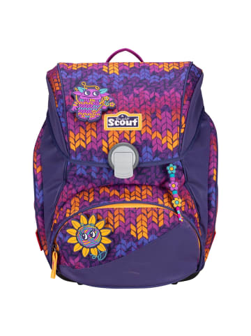 Scout Alpha Exklusiv Superflash - Schulranzen Set 4tlg. (Blue Dino) in Fantasy