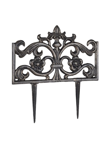 relaxdays 10x Beetzaun in Bronze - (B)36 x (H)37 x (T)2 cm