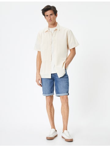 KOTON Shorts in Dunkles Indigo