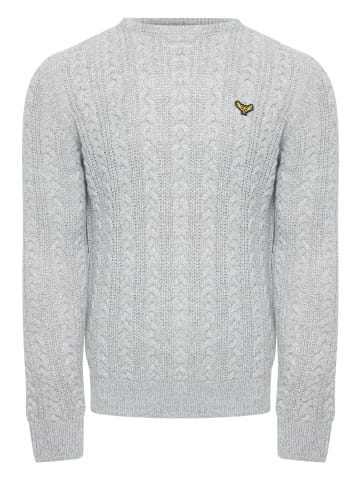 Threadbare Pullover Ely in Light Grey / Ecru Twist