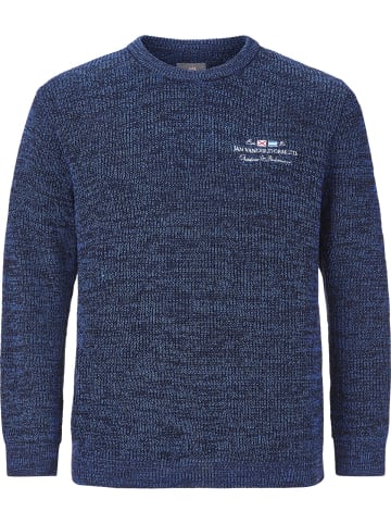 Jan Vanderstorm Pullover BEETU in blau melange