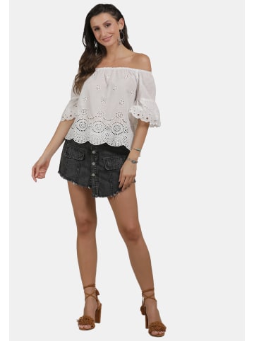usha FESTIVAL Damen Carmen-Bluse in Weiss