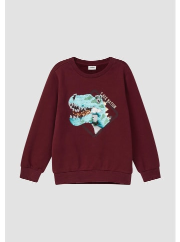 s.Oliver Sweatshirt in 3900_bordeaux