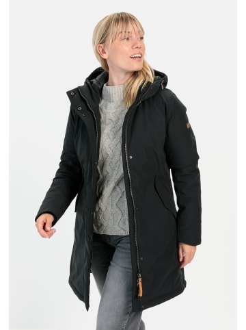 Camel Active Funktionsmantel mit Kapuze in Schwarz