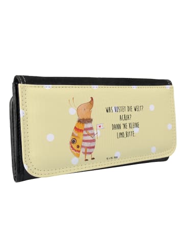 Mr. & Mrs. Panda Portemonnaie für Damen Nachtfalter Fähnchen mit... in Gelb Pastell