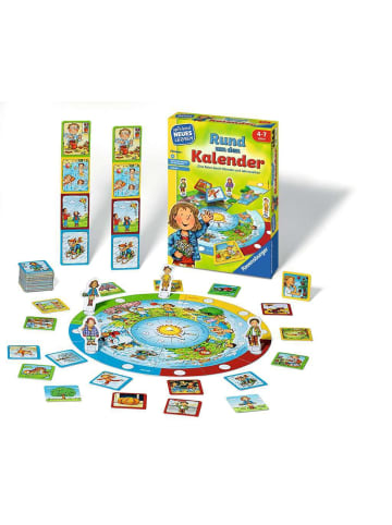 Ravensburger Lernspiel Rund um den Kalender - Kinderspiel ab 4 Jahre 4-7 Jahre in bunt