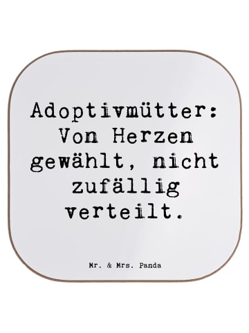 Mr. & Mrs. Panda Untersetzer Adoptivmütter: Von Herzen gewählt, ... in Weiß