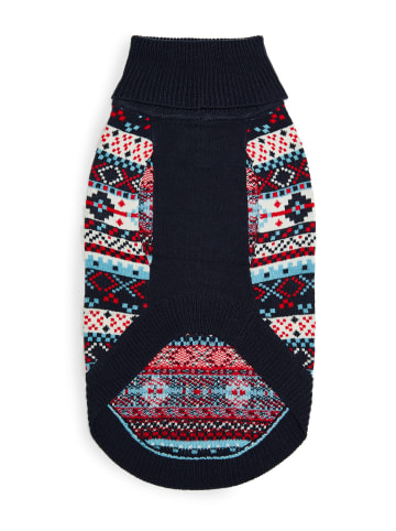 Threadbare Hundemantel THB Iceland Christmas Jumper in Navy