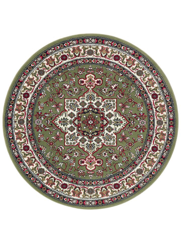 Nouristan Orientalischer Kurzflor Teppich Parun Täbriz grün