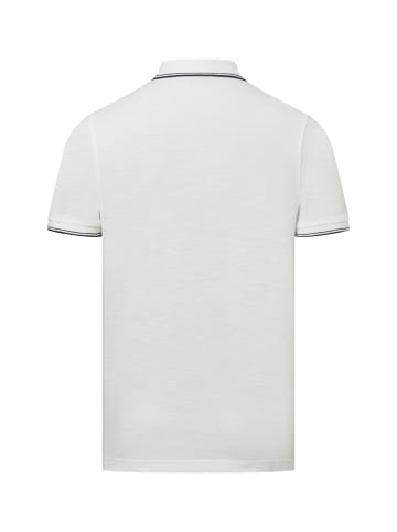 Nils Sundström Poloshirt in weiß schwarz - 0009