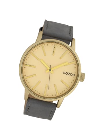 Oozoo Armbanduhr Oozoo Timepieces grau groß (ca. 45mm)