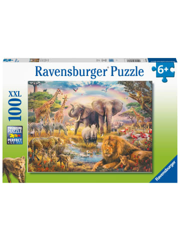 Ravensburger Ravensburger Kinderpuzzle - Afrikanische Savanne - 100 Teile Puzzle für...