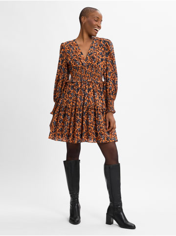 Marie Lund Kleid in orange marine - 0002