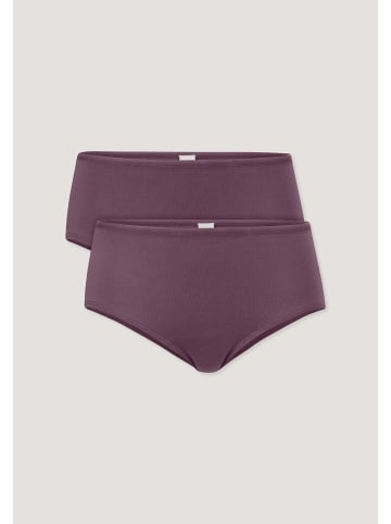 Hessnatur Panty Regular Cut 2er-Set in brombeere