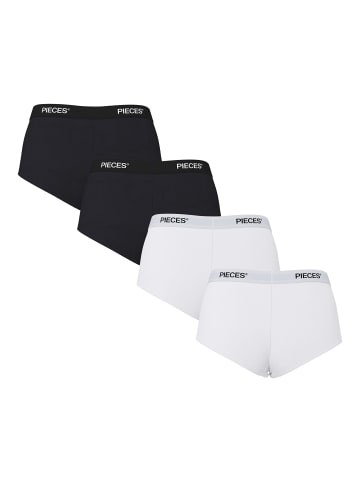Pieces 4er-Pack Boxershorts in Black 1