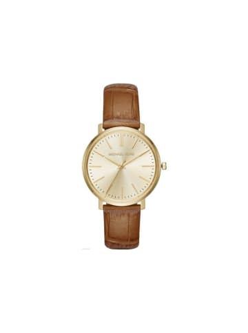 Michael Kors Jaryn Uhr gold braun Lederarmband