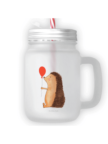 Mr. & Mrs. Panda Glas Igel Luftballon ohne Spruch in Transparent