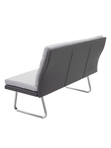 MCW Set 2x Esszimmerstuhl mit Armlehne und Sitzbank G54, Grau Bank 160cm